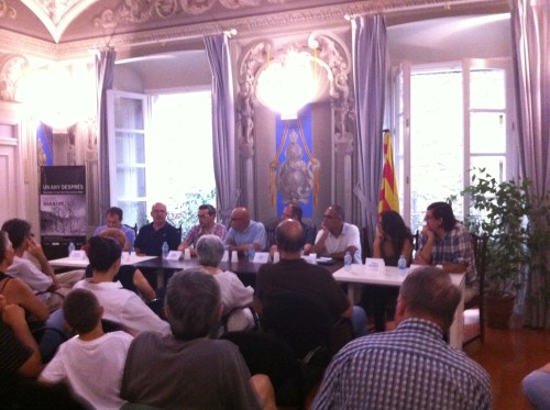 Conferència a Darnius, un any després de l'incendi