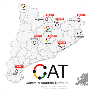 Mapa de CAT on es veuen els CAT's