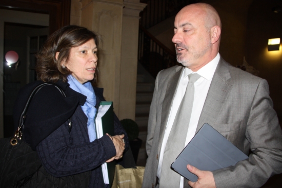 Xavier Sanllehí i el seu Ipad