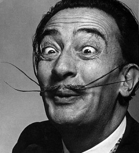 Salvador Dalí, amb cara de xupar llimones, el 1954. FOTO: Philippe Halsman