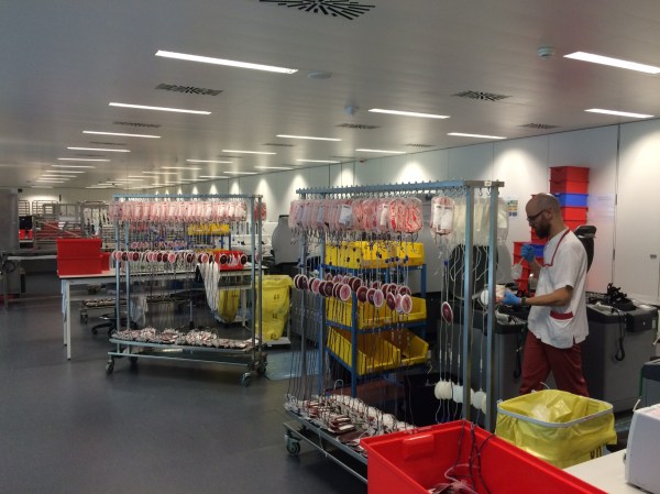 Instal·lacions del Banc de Sang i Teixits, al barri del Poble Nou de Barcelona 